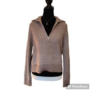 Jessica Simpson Light Pink Zip-Up Small Sweater